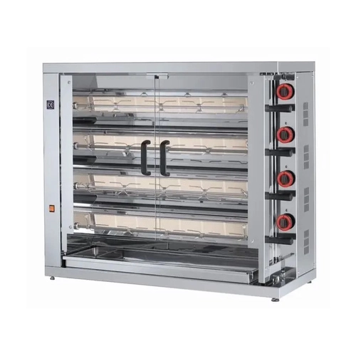 Asador de Pollo Eléctrico MERAS 4 - 4 Espadas, PRASE4, 20-24 pollos - PRASE4